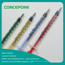 1ml 1cc colorido luer slip seringa para industrial